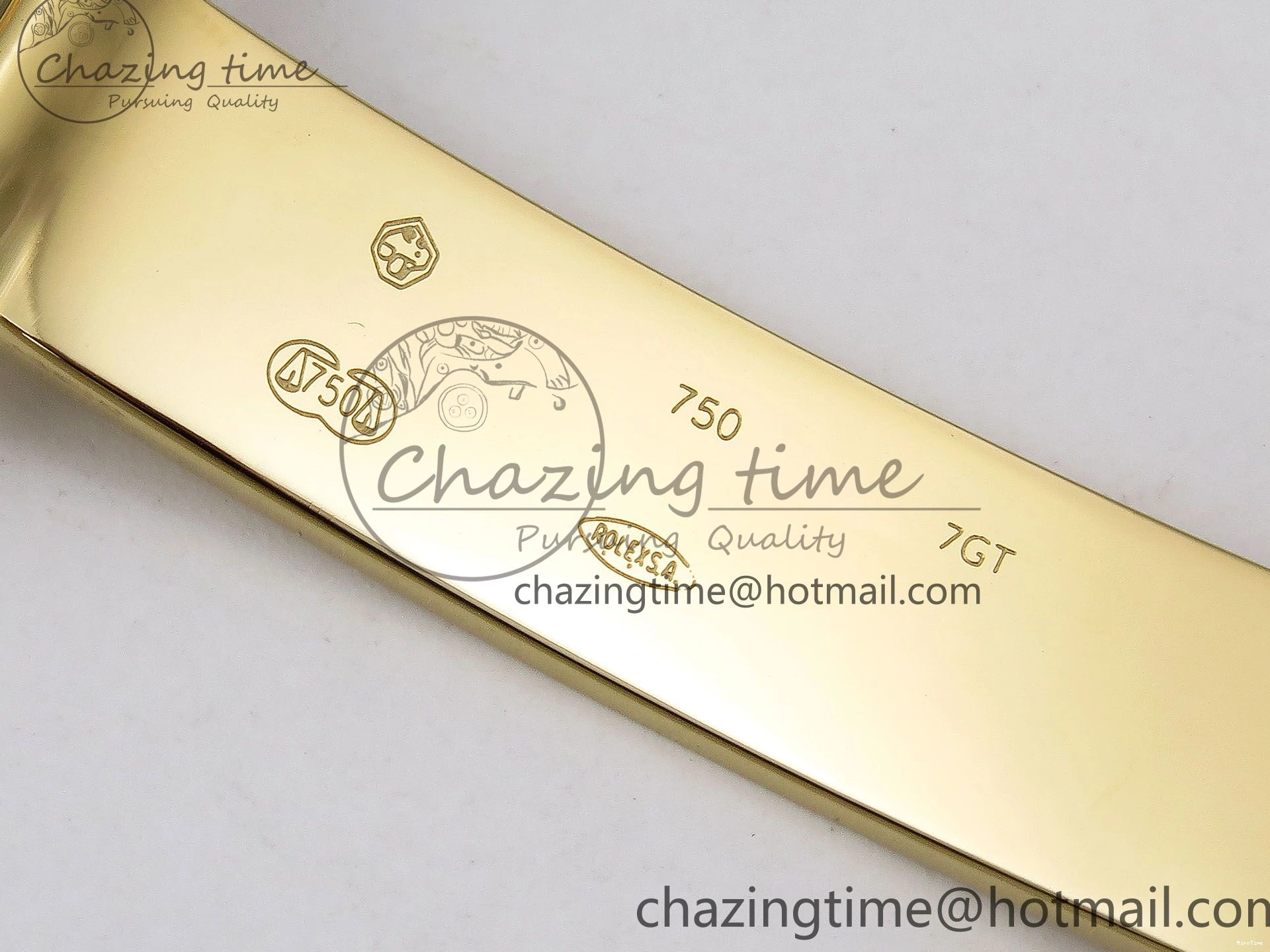 MiroTime 0408 Day Date 40 YG JDF Gain Weight 904L Steel White Roman Dial on President Bracelet VR3255 V Functional 1369